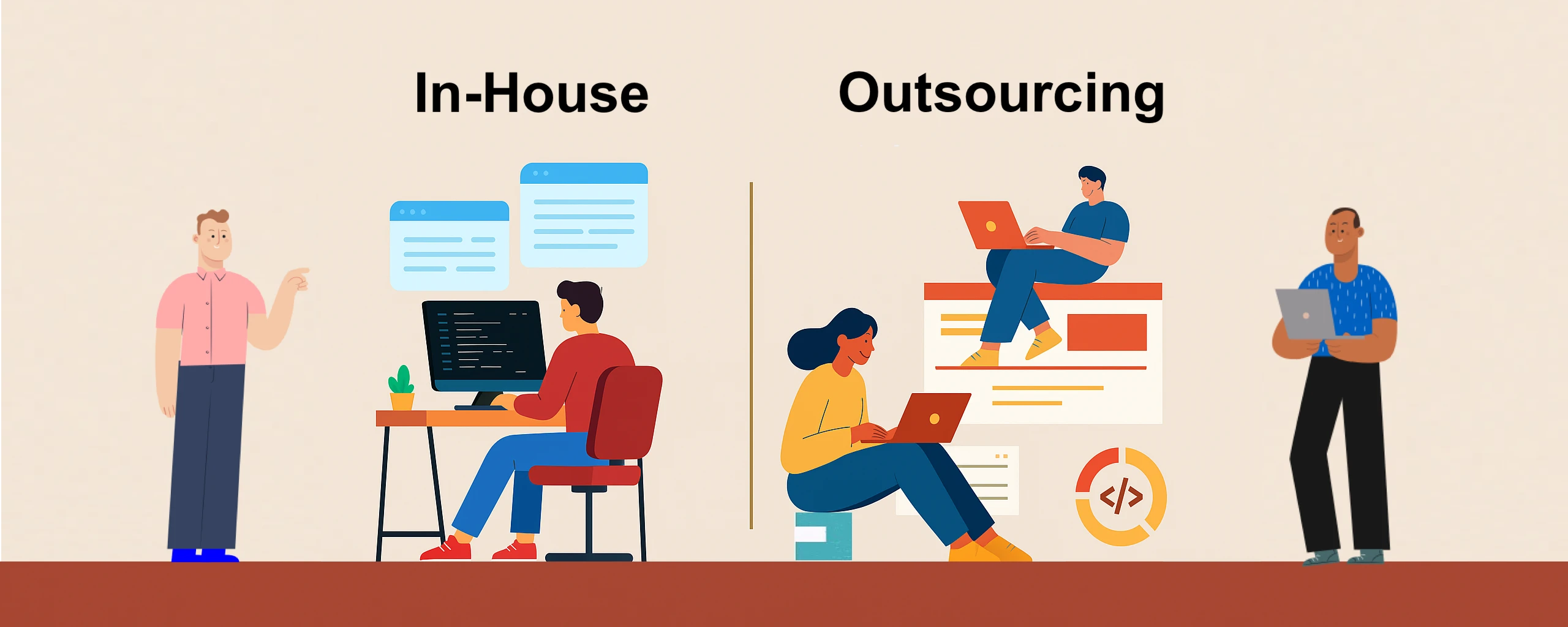 The Big Decision in Mobile App Development: In-House vs Outsourcing